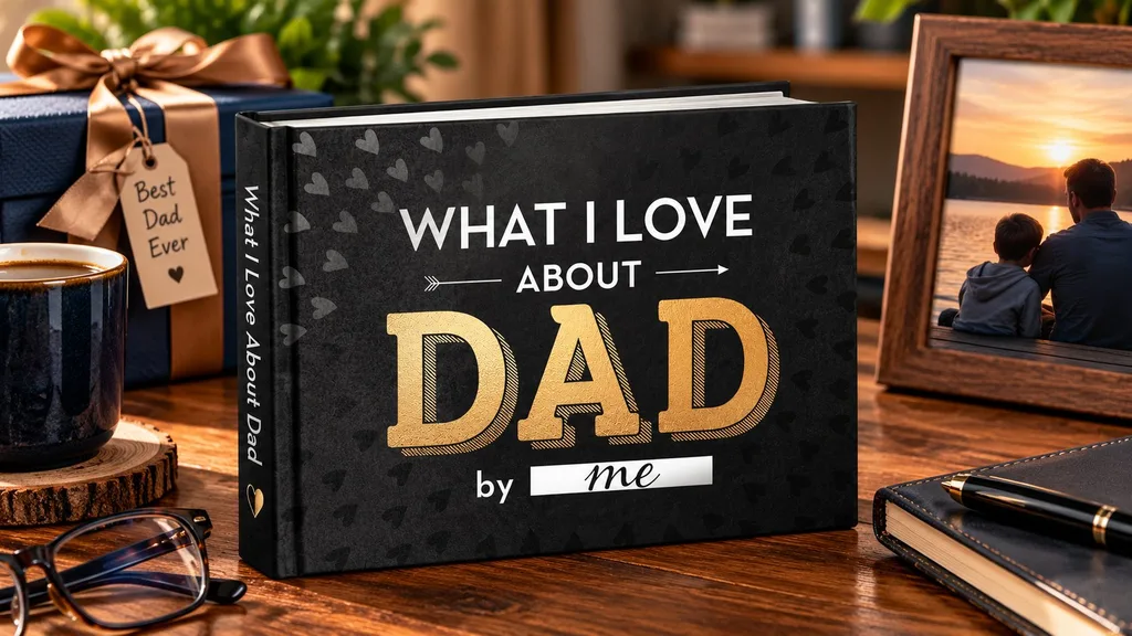 What I Love About Dad fill-in book from daughter