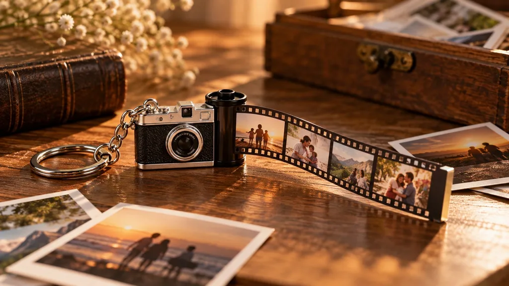 YAEILOV personalized photo film roll keychain gift for mom