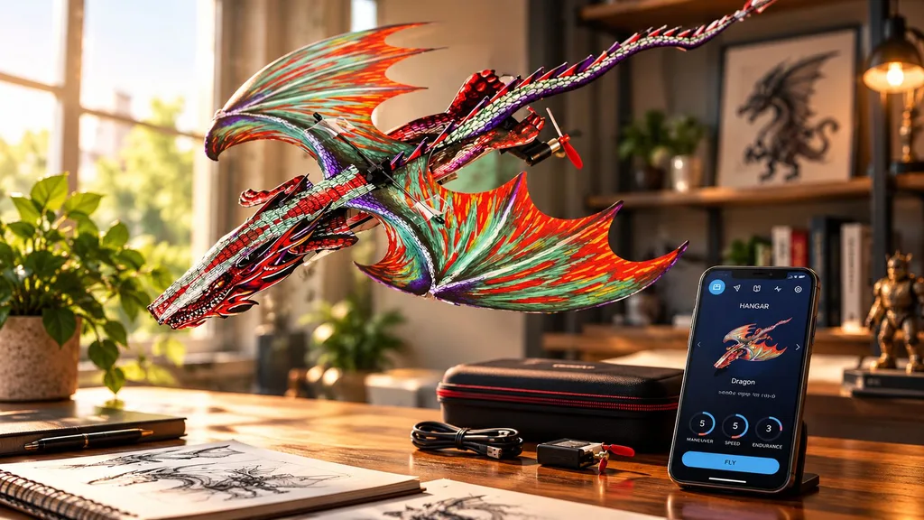 POWERUP 4.0 smartphone-controlled paper airplane kit Christmas gift for Dad